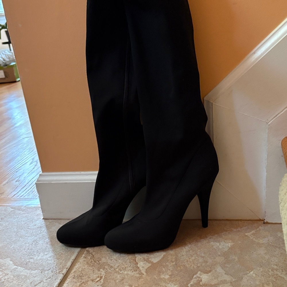 BP Black Heeled Boots for Women